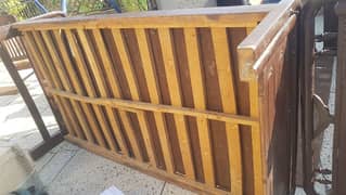 single 2 bed solid wood good condition urgent sale