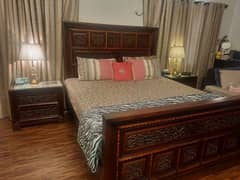 solid wood   chinioti bed