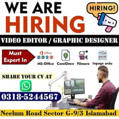 video editor and graphic designer