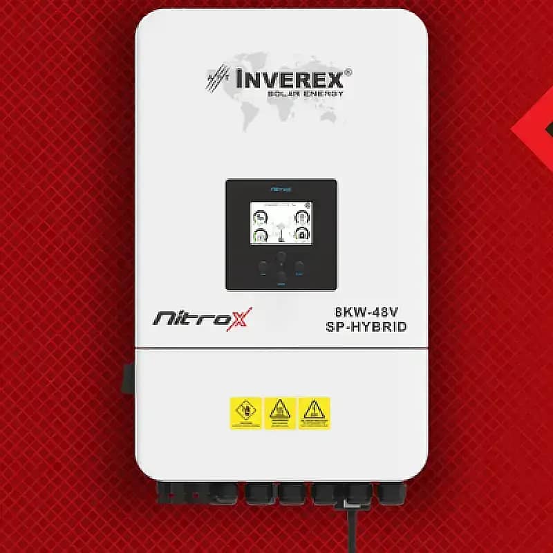 New INVEREX NITROX - 8KW - 6KW - 12kw - Hybrid Solar Inverter System 5