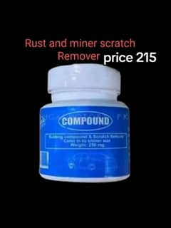 Scratch Remover Rubbing Compound.