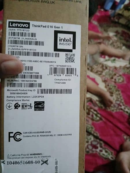 Lenovo E16 i7 , 13 generation. box packed unopened. 4