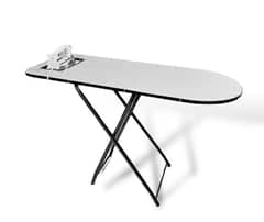 Foldable and adjustable iron table