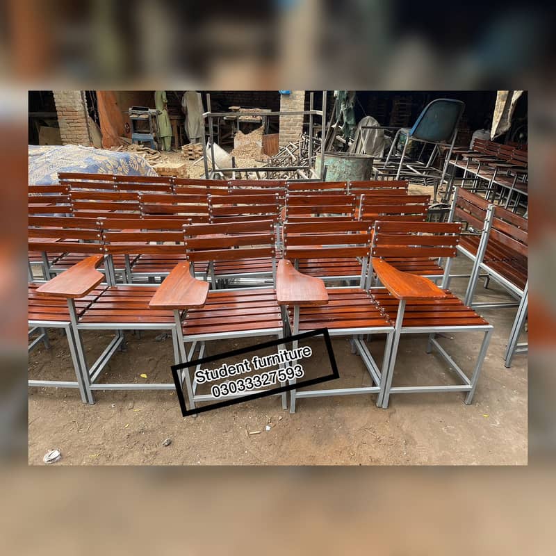 school chairs / chairs / college chairs / desk / bench / office table 4