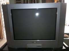 sony flatron tv 21" and troly