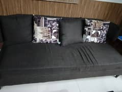 sofa set with cushions with out table.