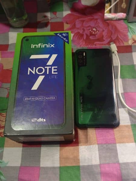 infinix Note 7 Lite with Box Charger 9