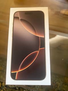 Brand New iphone 16 Pro Max Desert Titanium 256gb