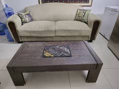 3 Seater Sofa and Center Table