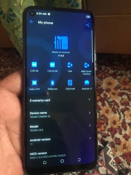 sale tecno comon 16 gb128 ram6 with box 2