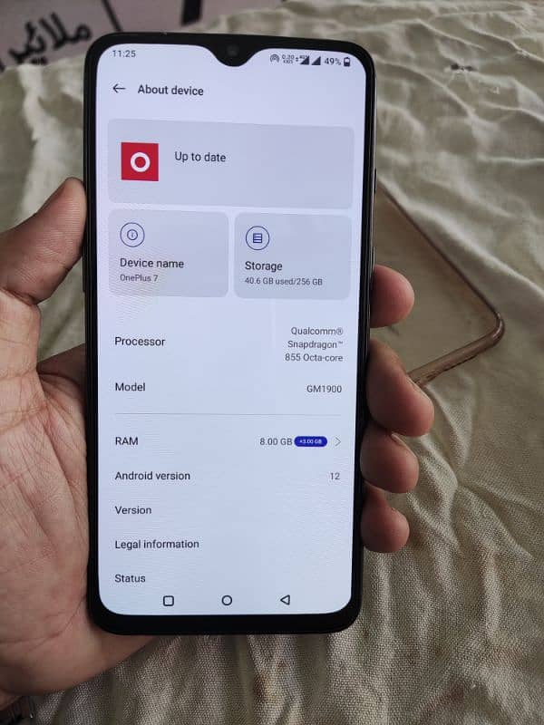 I want to sell OnePlus 7 8+5 ram 256 GB 10