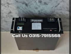 Lithium Batteries 48V 100Ah Brand Potevie Best for solar and Ups