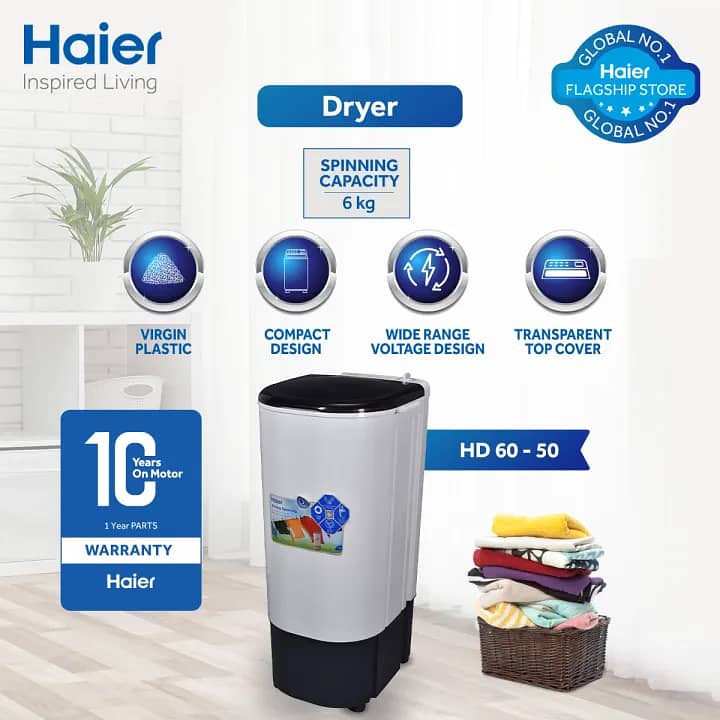 Haeir Washing Machine & Dryer Machine in low price 0