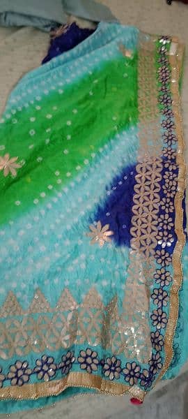 silk frok full gher mirror work with gotta dupatta 3