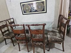 chinyoti six chairs dinning table