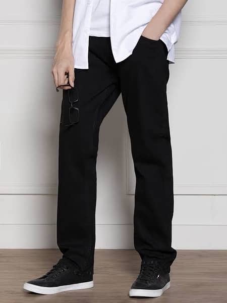 Best Quality Brand New Cotton Jeans Pants In Black Color 2