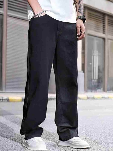 Best Quality Brand New Cotton Jeans Pants In Black Color 3