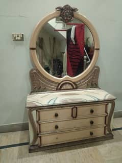 king size bed with sides table and Dressing Table