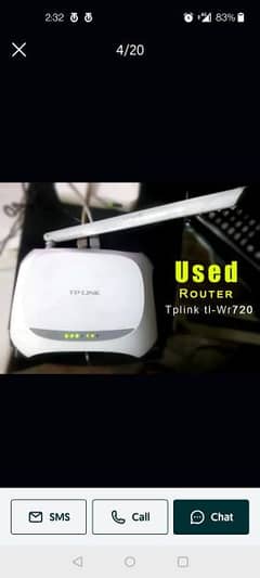 TP-Link single anteena for cable net router with adapter