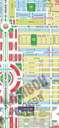 546 Jasmine Block 14Marla Corner Plot All Charges Paid LDA Approved Block Near Park And Shopping Mall