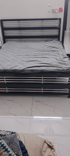 Bed with mettres Rs 20000