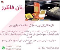 TAX RETURN,GST,FILER,SRB,NTN,SALE TAX,SECP,TRADEMARK,PROFESSIONAL TAX