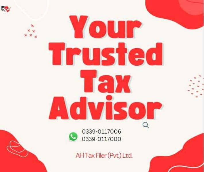 TAX RETURN,GST,FILER,SRB,NTN,SALE TAX,SECP,TRADEMARK,PROFESSIONAL TAX 7