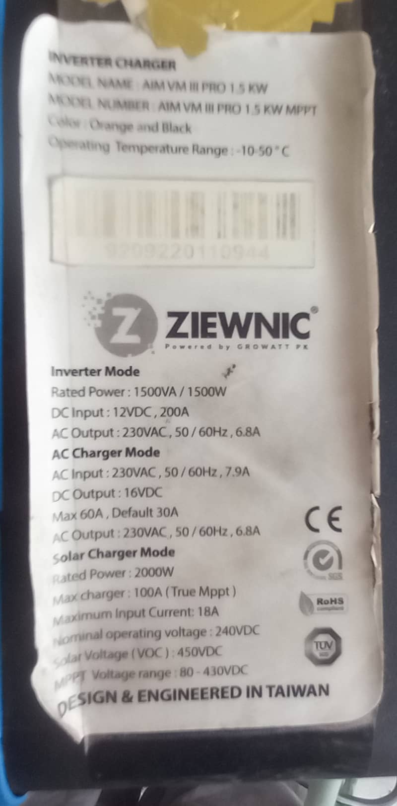 Ziewnic 1.5 pv 2000 4