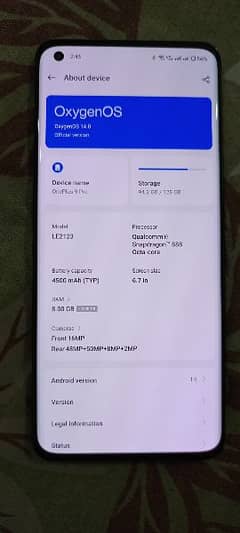 oneplus 9 pro 8/128 dual sim approved