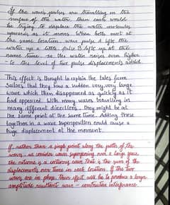 Handwriting Assignment Work