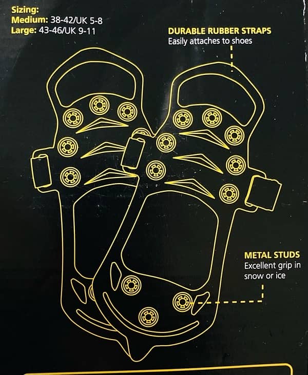 Snow Cleats Compatible Size 5-8 Shoes (Rubber Material not plastic) 8