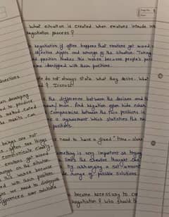 hand writing assignment work