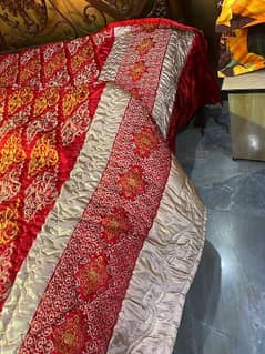 silk bedsheet with all complete set ( wedding bedsheet)