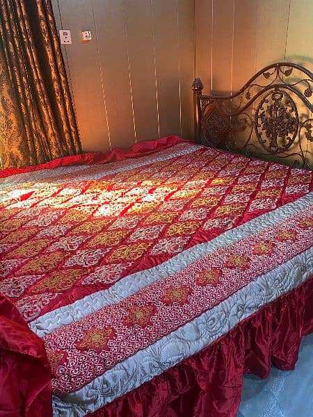 silk bedsheet with all complete set ( wedding bedsheet) 5