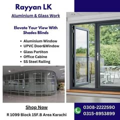 aluminium door/upvc door/glass work/partition/upvc window/cabine