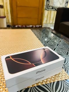 iPhone 16 pro max 256GB desert titanium Hk box pack