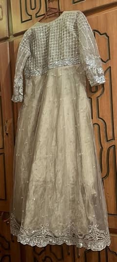 Bridal dress/Fancy net frock for party waer /wedding/ Nikkah etc