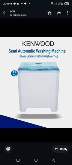 knewood 11 kg washing + spinner