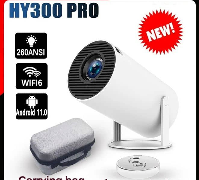 Projector Hy 300 4k HD box pack 0