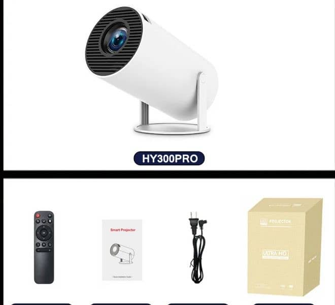 Projector Hy 300 4k HD box pack 2