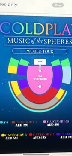 coldplay Dubai world tour tickets 9th