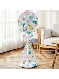 Electric Fan Dust Cover | Fan Dust Guard Flower Print (random Design)