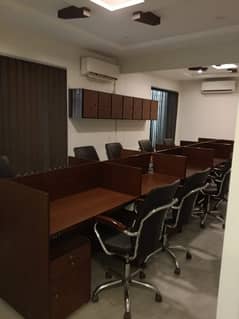 furnished Office for rent in gulberg for (Call center + Software house + Marketing office and other setup as you want)