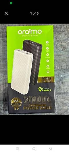 Oraimo 20000mAh Portable Power Bank