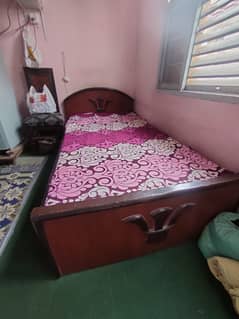 bed with mattress in good condition