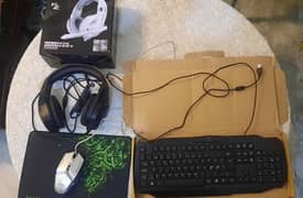 Full Rgb Gaming Setup Mouse , keyboard , headphone , Razer mousepad 0