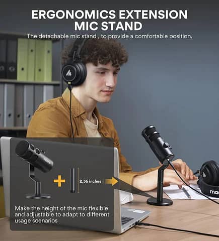 Dynamic USB Mic for recording, youtube voice over and podcasting Mic 1