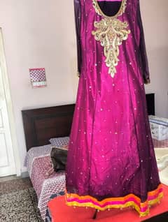 Embroided Frock with Dupatta and Pajama (Worn only twice)