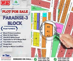 PLOT SALE IN NORTH TOWN RESIDENCY PHASE 1 GOLD BLOCK