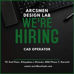 Cad Operator Required 0